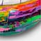 Designart - Colourful Ornamental Trees VI - Modern Metal Circle Wall Art